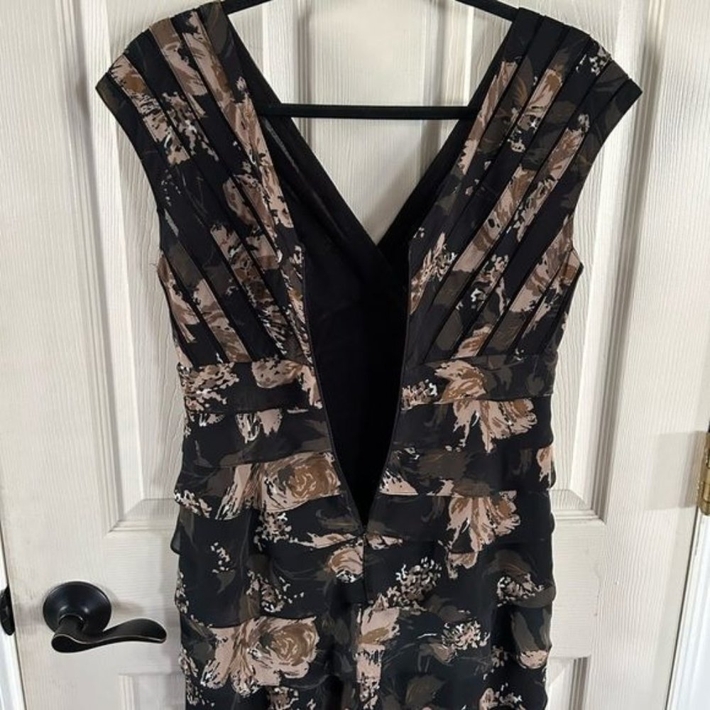 Adrianna Papell Tiered Cocktail Dress Sz 6 - Picture 14 of 16